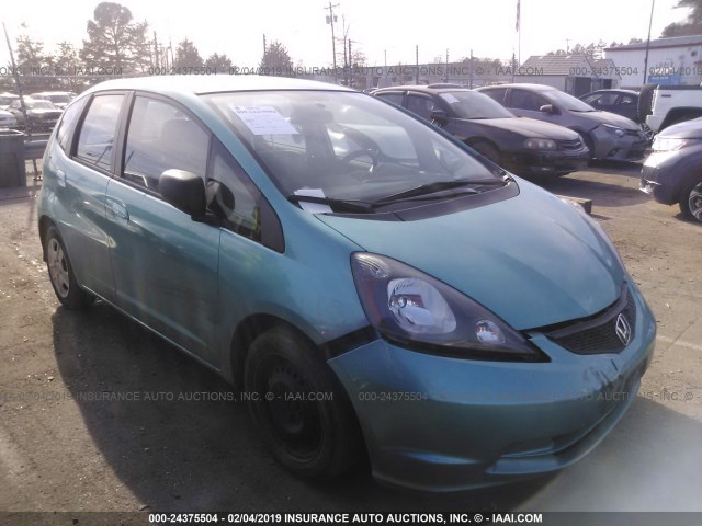 JHMGE8H31DC056013 - 2013 HONDA FIT TEAL photo 1