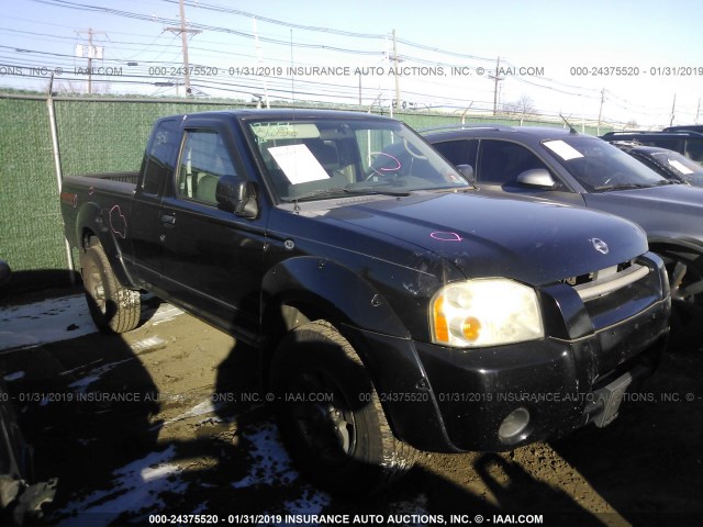 1N6ED26Y54C473784 - 2004 NISSAN FRONTIER KING CAB XE V6 BLACK photo 1