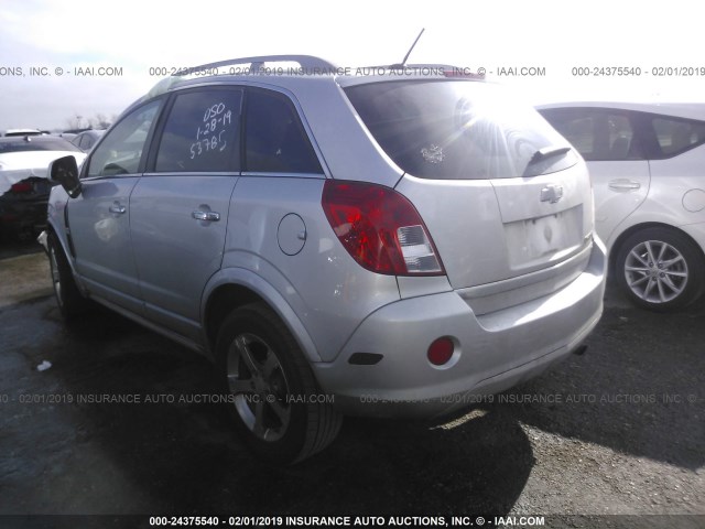 3GNAL3EK8DS636937 - 2013 CHEVROLET CAPTIVA LT SILVER photo 3