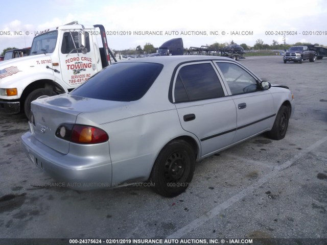 1NXBR12E6XZ178202 - 1999 TOYOTA COROLLA VE/CE/LE SILVER photo 4