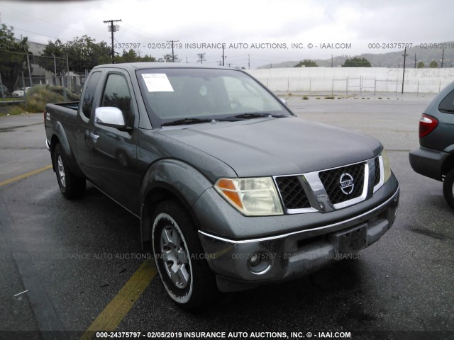 1N6AD06U06C449380 - 2006 NISSAN FRONTIER KING CAB LE/SE/OFF ROAD GRAY photo 1