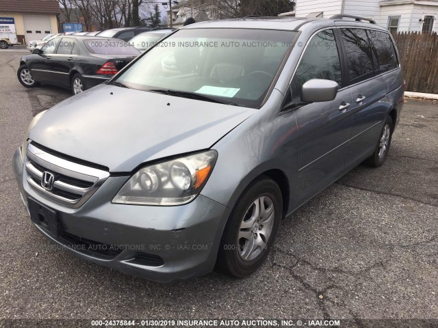 5FNRL38607B066181 - 2007 HONDA ODYSSEY GRAY photo 2