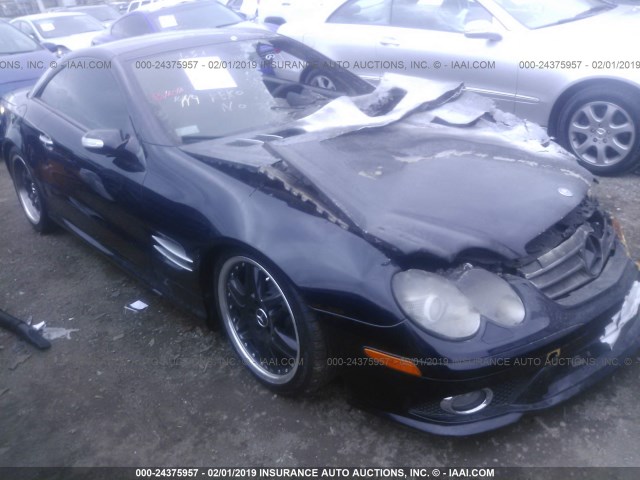 WDBSK71F07F127710 - 2007 MERCEDES-BENZ SL 550 BLACK photo 1