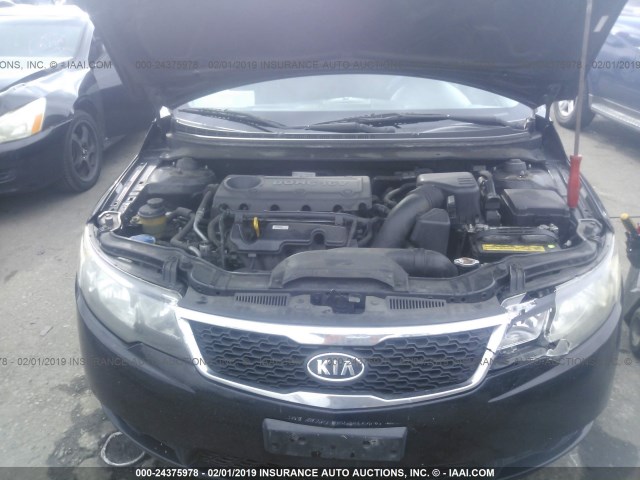 KNAFU4A22C5591118 - 2012 KIA FORTE EX 黑色 照片 10