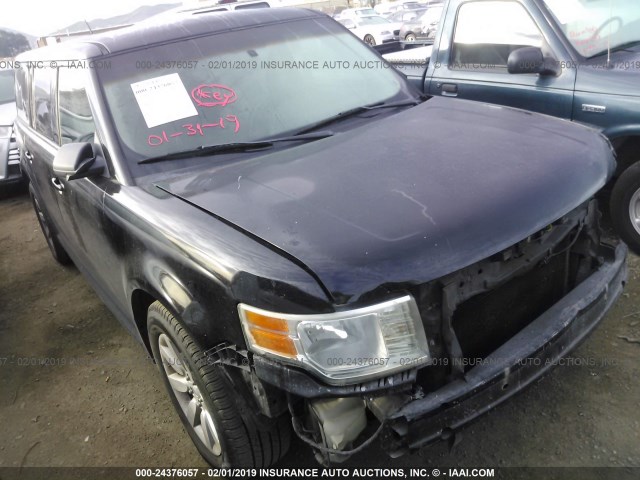 2FMDK51C49BA01094 - 2009 FORD FLEX SE BLACK photo 1