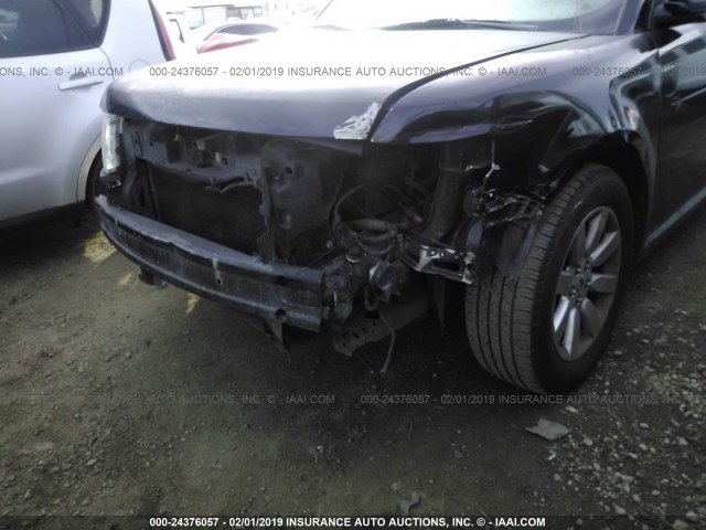 2FMDK51C49BA01094 - 2009 FORD FLEX SE BLACK photo 6