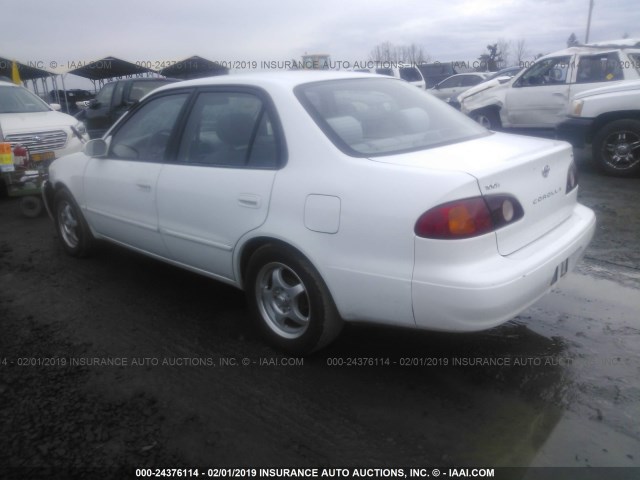 1NXBR12E71Z562707 - 2001 TOYOTA COROLLA CE/LE/S WHITE photo 3