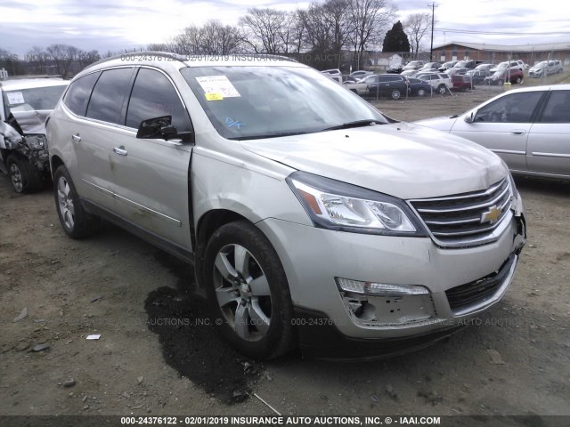 1GNKRJKD3EJ265640 - 2014 CHEVROLET TRAVERSE LTZ GOLD photo 1