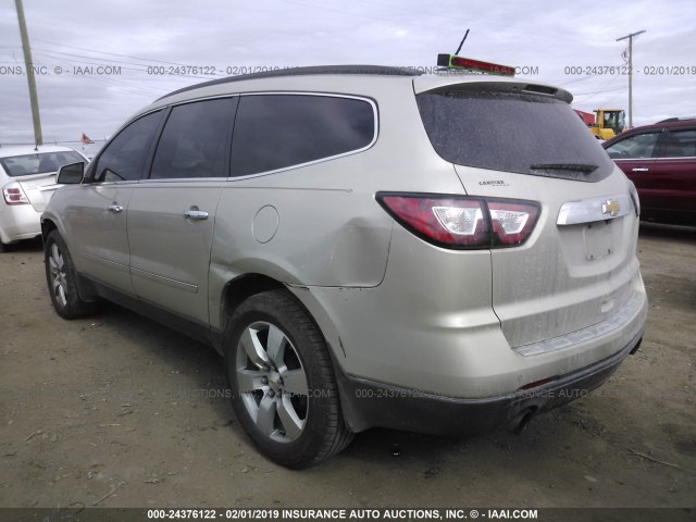 1GNKRJKD3EJ265640 - 2014 CHEVROLET TRAVERSE LTZ GOLD photo 3