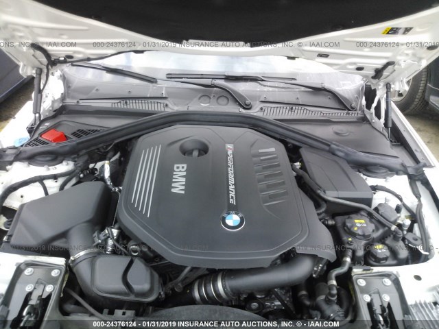 WBA2G3C38HV986756 - 2017 BMW M240XI WHITE photo 10