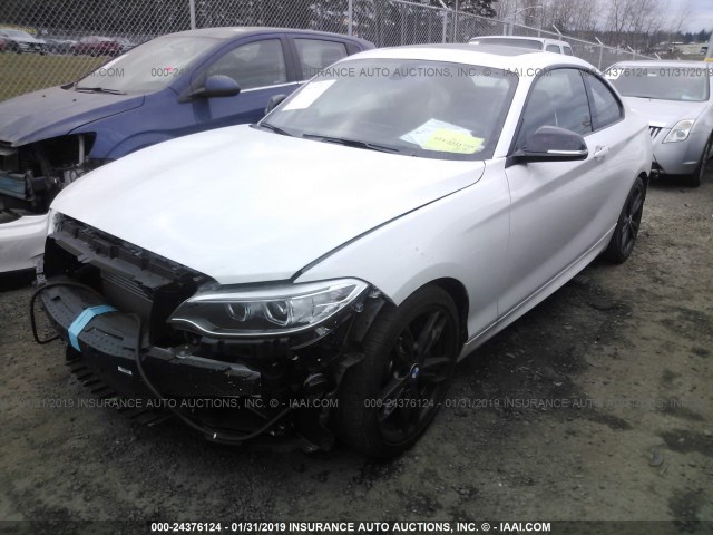 WBA2G3C38HV986756 - 2017 BMW M240XI WHITE photo 2