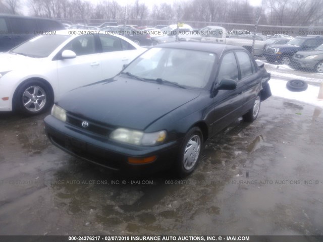 1NXBB02E9TZ490278 - 1996 TOYOTA COROLLA DX TEAL photo 2