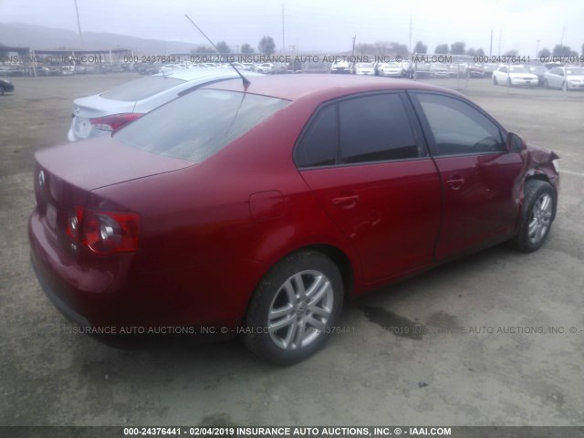 3VWHG71K67M023794 - 2007 VOLKSWAGEN JETTA 2.5 RED photo 4