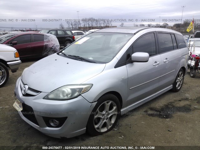 JM1CR293580324424 - 2008 MAZDA 5 SILVER photo 2