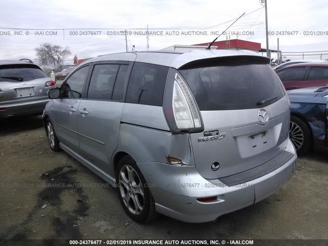 JM1CR293580324424 - 2008 MAZDA 5 SILVER photo 3