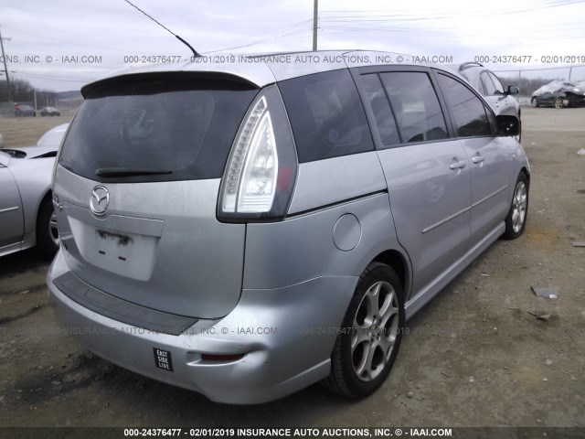 JM1CR293580324424 - 2008 MAZDA 5 SILVER photo 4