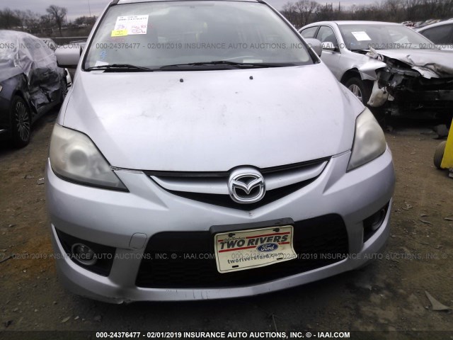 JM1CR293580324424 - 2008 MAZDA 5 SILVER photo 6