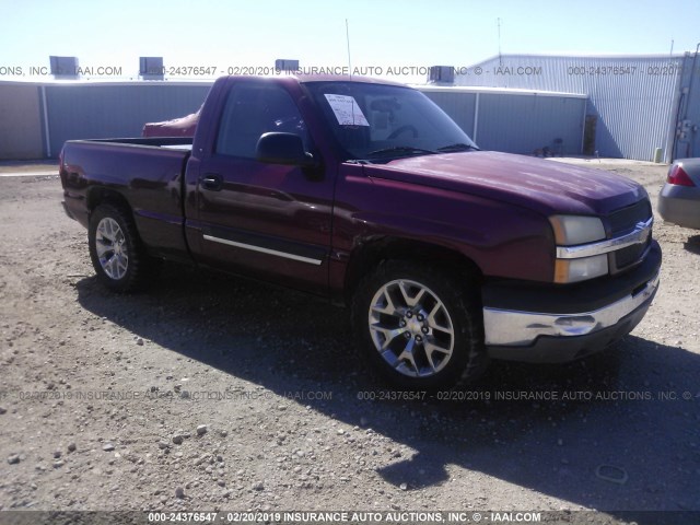 1GCEC14V75Z227410 - 2005 CHEVROLET SILVERADO C1500 RED photo 1