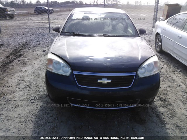 1G1ZS51F56F260331 - 2006 CHEVROLET MALIBU LS Mavi foto 6