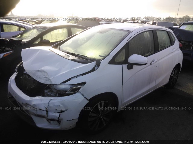 3HGGK5H71HM709778 - 2017 HONDA FIT EX/EXL WHITE photo 2