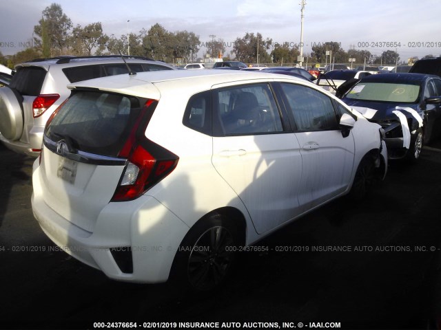 3HGGK5H71HM709778 - 2017 HONDA FIT EX/EXL WHITE photo 4