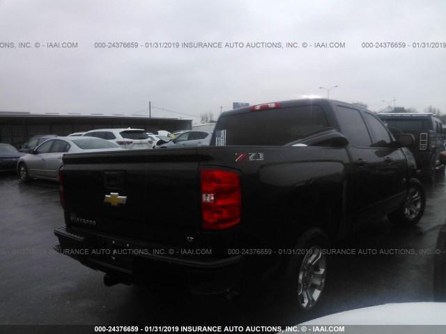 3GCUKREC9JG378219 - 2018 CHEVROLET SILVERADO K1500 LT BLACK photo 4