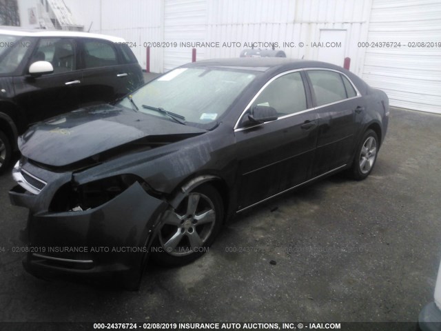 1G1ZD5EBXAF114713 - 2010 CHEVROLET MALIBU 2LT BLUE photo 2