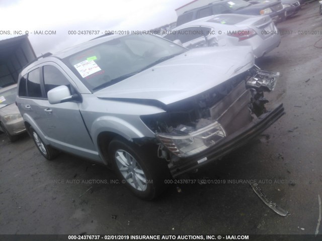 3C4PDCBB4ET142039 - 2014 DODGE JOURNEY SXT SILVER photo 1