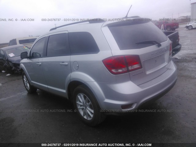 3C4PDCBB4ET142039 - 2014 DODGE JOURNEY SXT SILVER photo 3