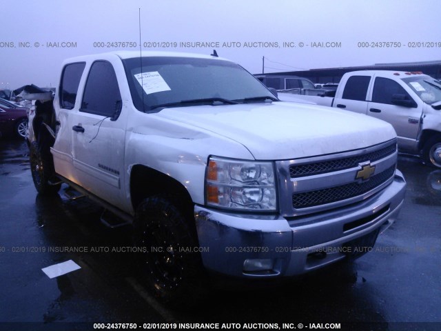 3GCPKSE74CG114013 - 2012 CHEVROLET SILVERADO K1500 LT WHITE photo 1