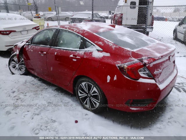 2HGFC1F71HH649391 - 2017 HONDA CIVIC EXL RED photo 3