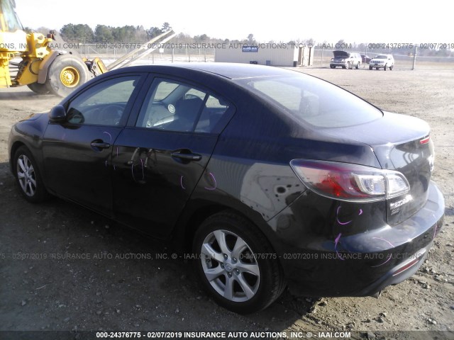 JM1BL1VF6B1365699 - 2011 MAZDA 3 I BLACK photo 3