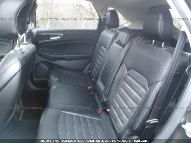 2FMTK4J88FBB09893 - 2015 FORD EDGE SEL BLACK photo 8