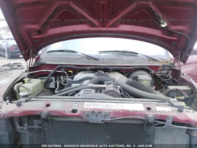 3B7KF23W3VM517137 - 1997 DODGE RAM 2500 RED photo 10