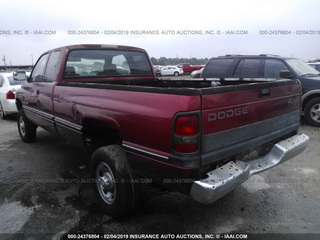 3B7KF23W3VM517137 - 1997 DODGE RAM 2500 RED photo 3