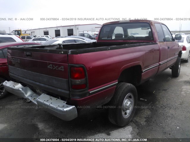 3B7KF23W3VM517137 - 1997 DODGE RAM 2500 RED photo 4