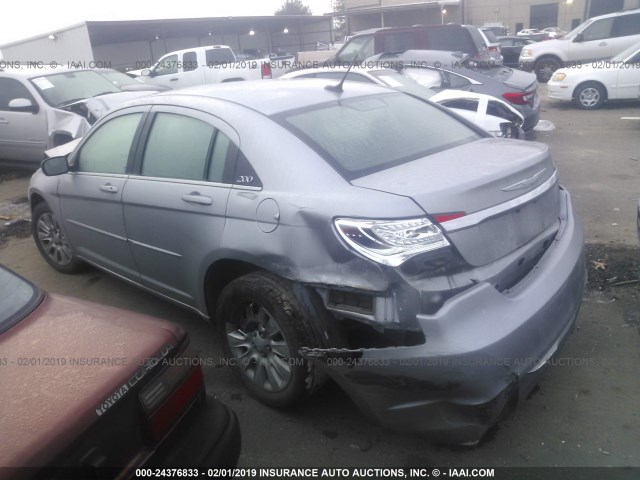 1C3CCBAB1EN237322 - 2014 CHRYSLER 200 LX GRAY photo 3