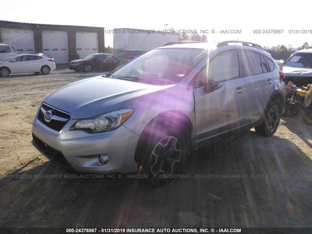 JF2GPAVC6D2817309 - 2013 SUBARU XV CROSSTREK 2.0 PREMIUM SILVER photo 2