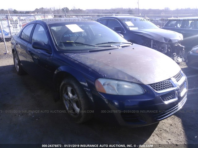 1B3EL46X36N122826 - 2006 DODGE STRATUS SXT BLUE photo 1