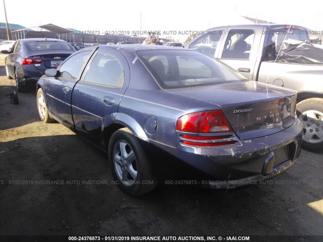 1B3EL46X36N122826 - 2006 DODGE STRATUS SXT BLUE photo 3