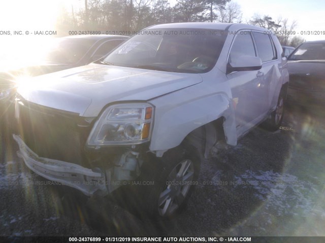 2GKALMEK4C6159455 - 2012 GMC TERRAIN SLE WHITE photo 2