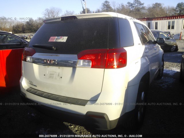 2GKALMEK4C6159455 - 2012 GMC TERRAIN SLE WHITE photo 4