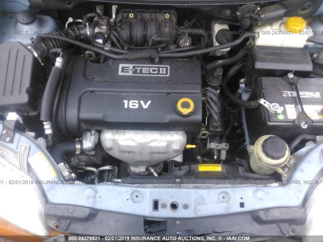 KL1TD66667B762853 - 2007 CHEVROLET AVEO LS BLUE photo 10