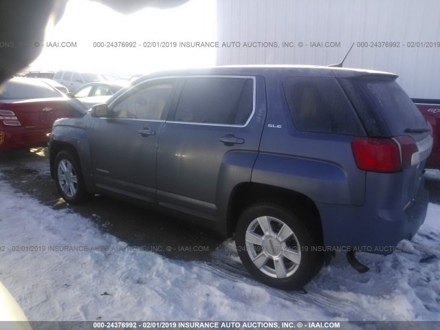 2GKFLREK9D6249642 - 2013 GMC TERRAIN SLE Dark Blue photo 3