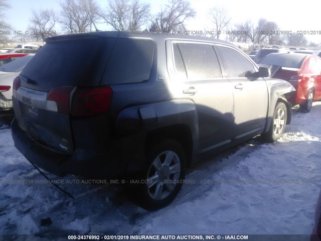 2GKFLREK9D6249642 - 2013 GMC TERRAIN SLE Dark Blue photo 4