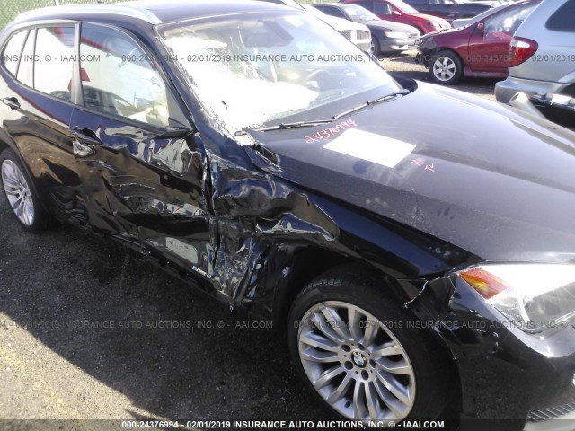 WBAVM1C51DVW44975 - 2013 BMW X1 SDRIVE28I BLACK photo 6