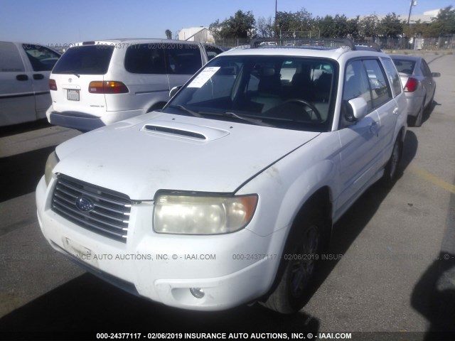 JF1SG69646H721047 - 2006 SUBARU FORESTER 2.5XT WHITE photo 2