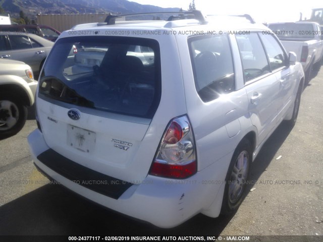 JF1SG69646H721047 - 2006 SUBARU FORESTER 2.5XT WHITE photo 4