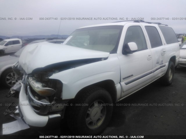 3GKFK16T72G265111 - 2002 GMC YUKON XL K1500 WHITE photo 2