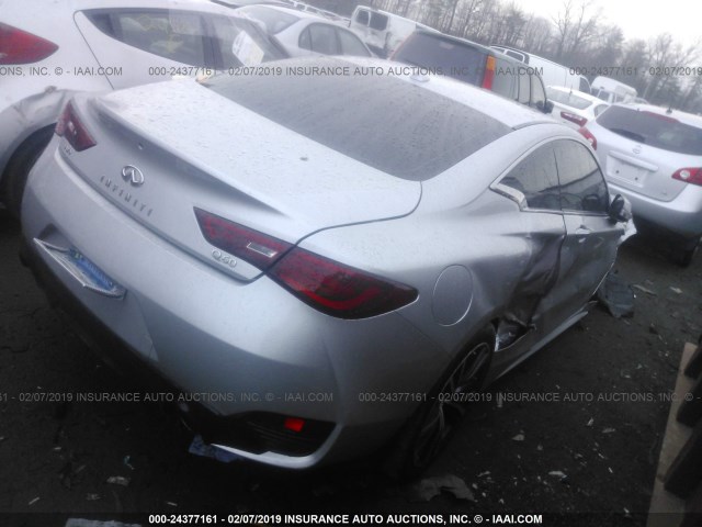 JN1EV7EL2HM551329 - 2017 INFINITI Q60 PREMIUM/SPORT SILVER photo 4